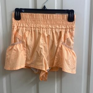 Orange free people shorts